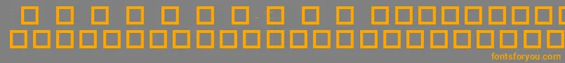 RobotCrisisDingbats Font – Orange Fonts on Gray Background