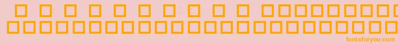 RobotCrisisDingbats Font – Orange Fonts on Pink Background