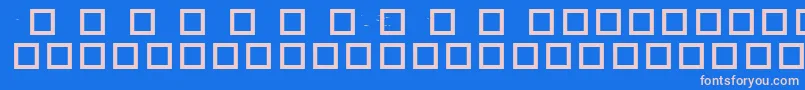 フォントRobotCrisisDingbats – ピンクの文字、青い背景