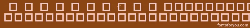 RobotCrisisDingbats Font – Pink Fonts on Brown Background