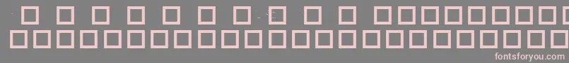 RobotCrisisDingbats Font – Pink Fonts on Gray Background