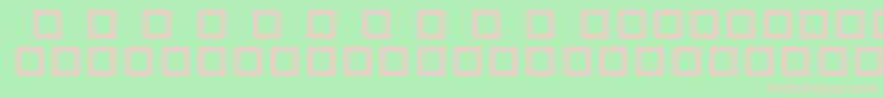 フォントRobotCrisisDingbats – 緑の背景にピンクのフォント