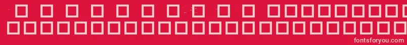 RobotCrisisDingbats Font – Pink Fonts on Red Background