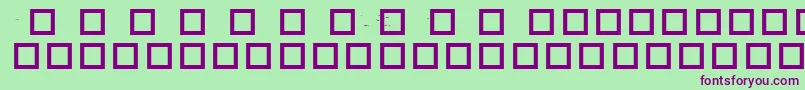 RobotCrisisDingbats Font – Purple Fonts on Green Background