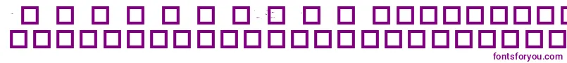 RobotCrisisDingbats Font – Purple Fonts on White Background
