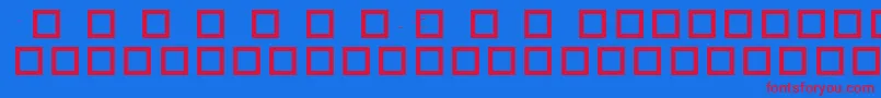 RobotCrisisDingbats Font – Red Fonts on Blue Background