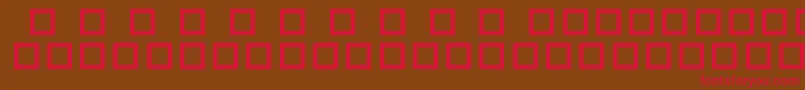 RobotCrisisDingbats Font – Red Fonts on Brown Background
