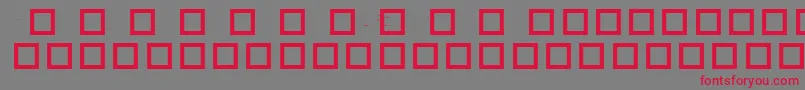RobotCrisisDingbats Font – Red Fonts on Gray Background