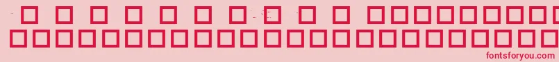 RobotCrisisDingbats-Schriftart – Rote Schriften auf rosa Hintergrund