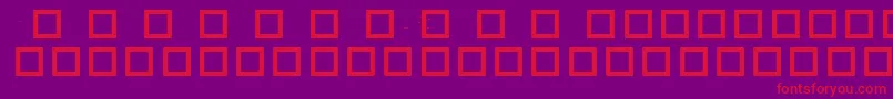 RobotCrisisDingbats Font – Red Fonts on Purple Background