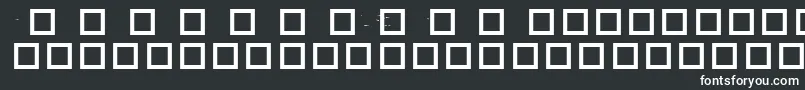 RobotCrisisDingbats-fontti – valkoiset fontit mustalla taustalla