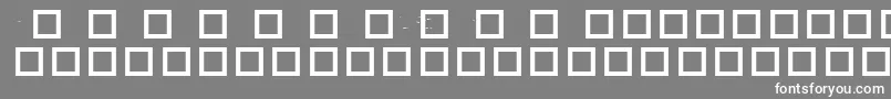 RobotCrisisDingbats Font – White Fonts on Gray Background