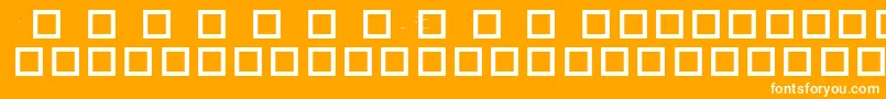 RobotCrisisDingbats Font – White Fonts on Orange Background