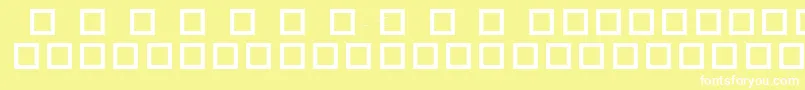 RobotCrisisDingbats Font – White Fonts on Yellow Background