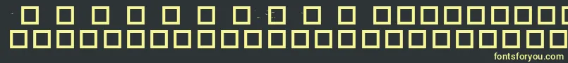RobotCrisisDingbats Font – Yellow Fonts on Black Background