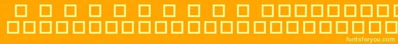 RobotCrisisDingbats Font – Yellow Fonts on Orange Background