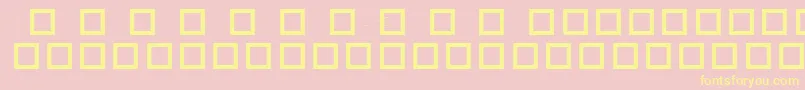 RobotCrisisDingbats Font – Yellow Fonts on Pink Background