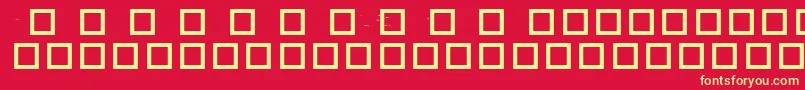 RobotCrisisDingbats Font – Yellow Fonts on Red Background
