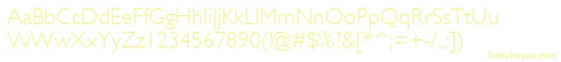 GillSansMtLight Font – Yellow Fonts