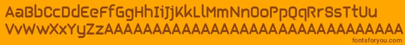 Kilikia Font – Brown Fonts on Orange Background