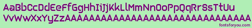 Kilikia Font – Purple Fonts on Green Background