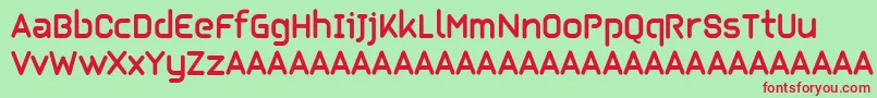 Kilikia Font – Red Fonts on Green Background