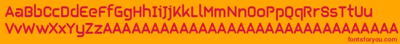 Kilikia Font – Red Fonts on Orange Background