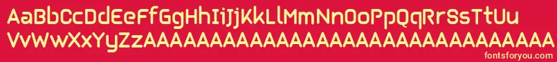 Kilikia Font – Yellow Fonts on Red Background