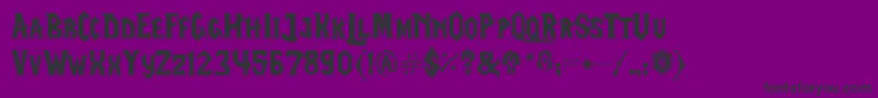 fuente LifecraftFont – Fuentes Negras Sobre Fondo Morado