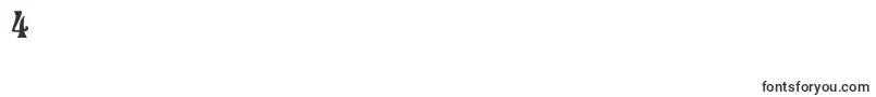 RudelsbergNormal-Schriftart – Schriften für die Ziffer 4