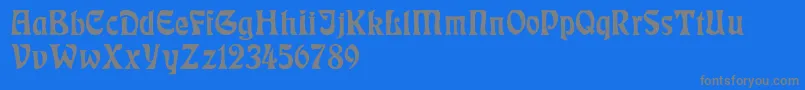 RudelsbergNormal Font – Gray Fonts on Blue Background
