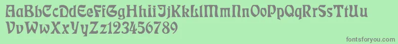 RudelsbergNormal Font – Gray Fonts on Green Background