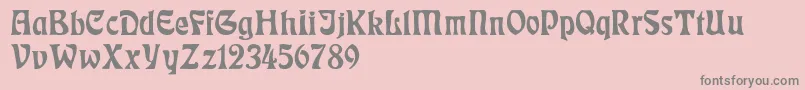 RudelsbergNormal Font – Gray Fonts on Pink Background