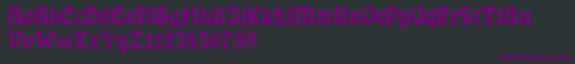 RudelsbergNormal Font – Purple Fonts on Black Background