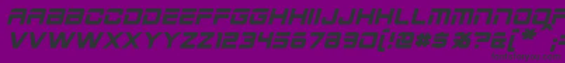 Шрифт 2015CruiserBoldItalic – чёрные шрифты на фиолетовом фоне