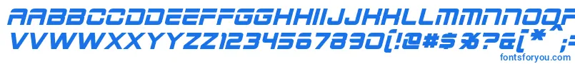 フォント2015CruiserBoldItalic – 青いフォント