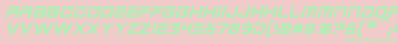 2015CruiserBoldItalic-Schriftart – Grüne Schriften auf rosa Hintergrund