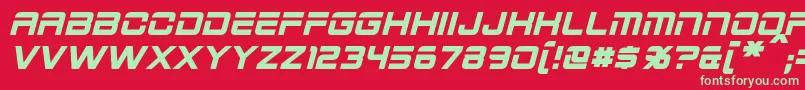 2015CruiserBoldItalic Font – Green Fonts on Red Background