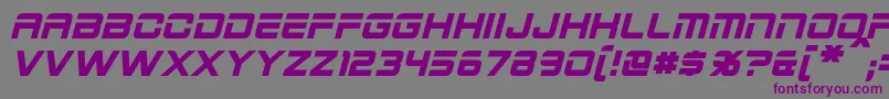 2015CruiserBoldItalic-Schriftart – Violette Schriften auf grauem Hintergrund