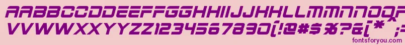 2015CruiserBoldItalic Font – Purple Fonts on Pink Background