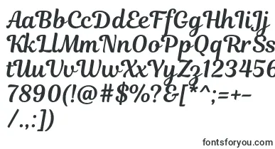  MagnoliaScript font