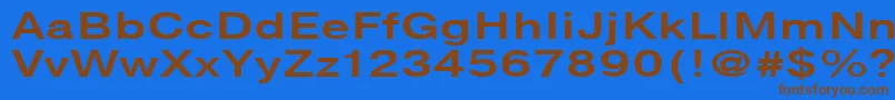 NtharmonicaBold140b Font – Brown Fonts on Blue Background