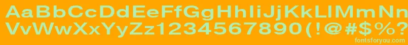 NtharmonicaBold140b Font – Green Fonts on Orange Background