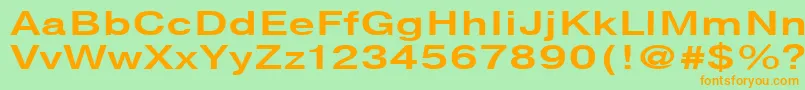 NtharmonicaBold140b Font – Orange Fonts on Green Background