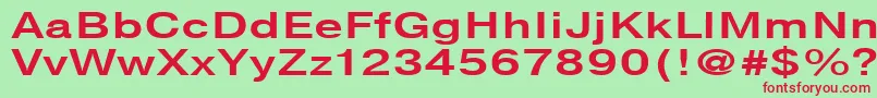 NtharmonicaBold140b Font – Red Fonts on Green Background