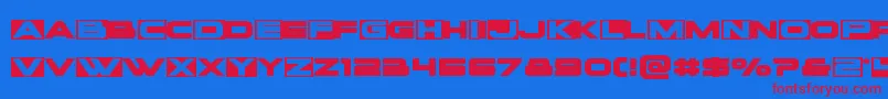 fuente Voxboxexpand – Fuentes Rojas Sobre Fondo Azul