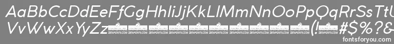 CocogothicItalicTrial Font – White Fonts on Gray Background