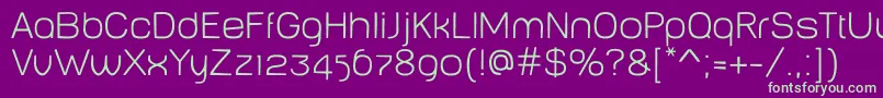 BabyMinethin Font – Green Fonts on Purple Background