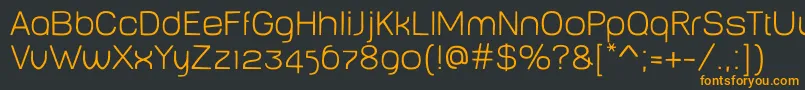 BabyMinethin Font – Orange Fonts on Black Background