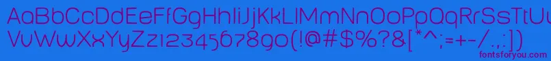 BabyMinethin Font – Purple Fonts on Blue Background